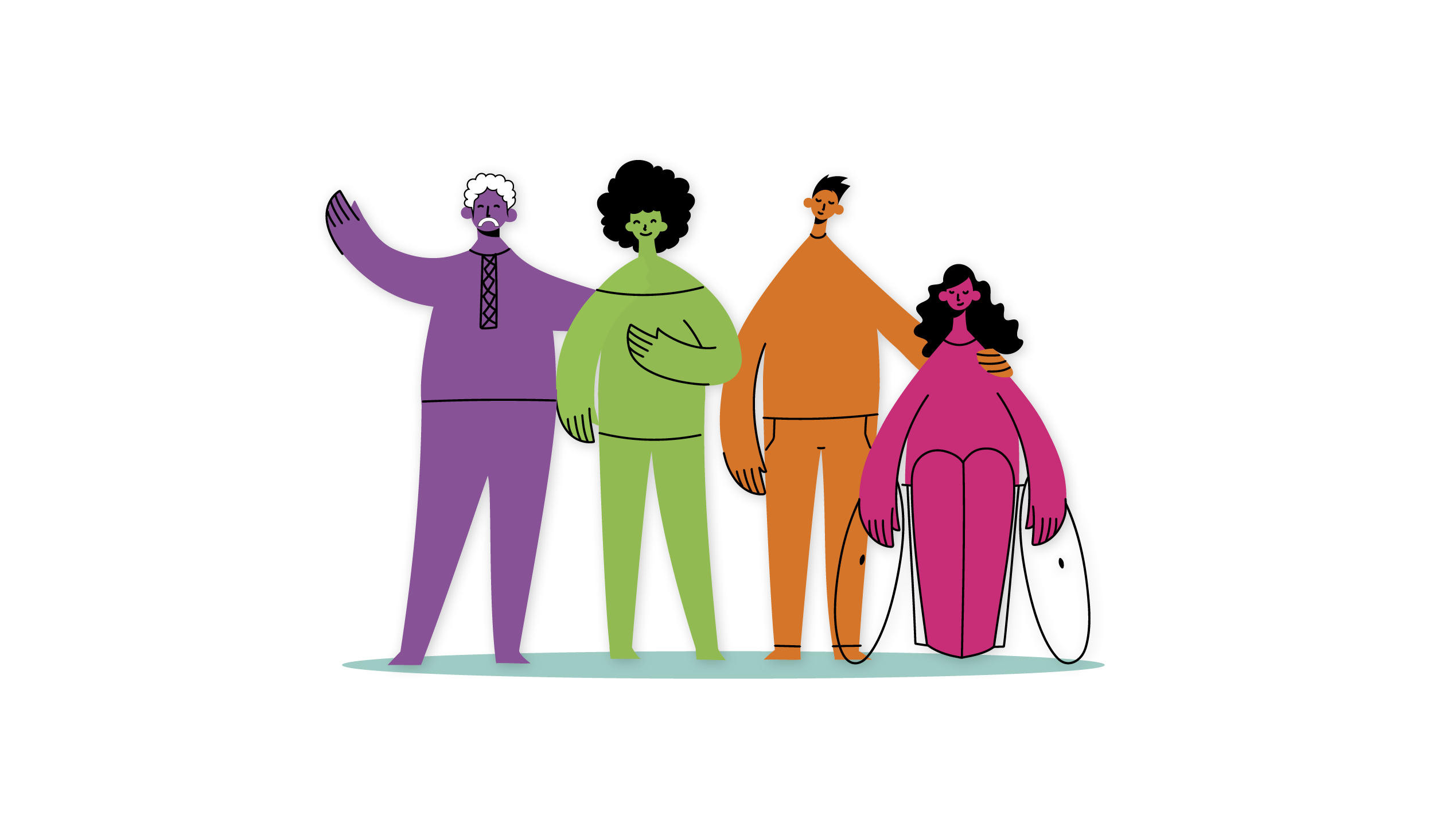 Illustration de personnes - visuel de l'événement